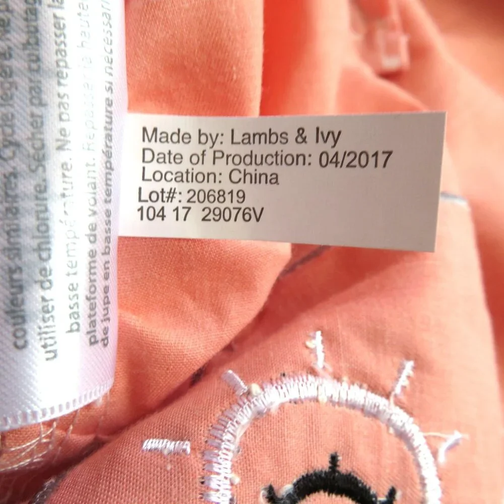 Lambs & Ivy Family Tree with Owls Crib Skirt Bed Dust Ruffle Discontinued New